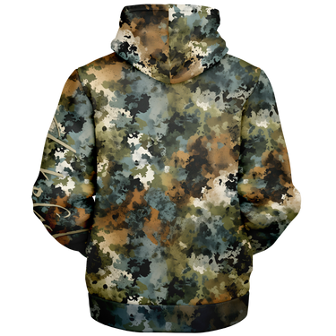 Chokefish™ Microfleece Zip-Up Hoodie Acid-Wash Colors-016B